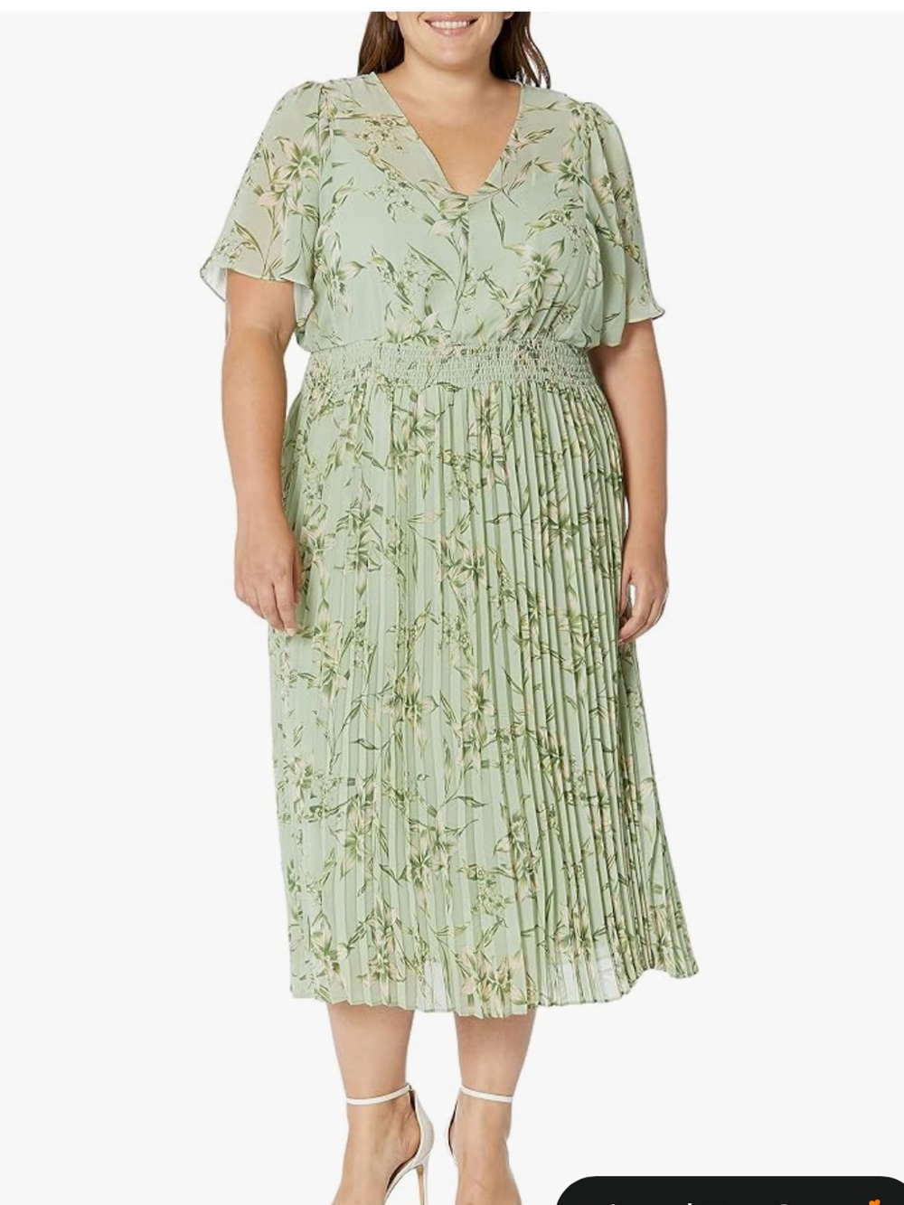 Taylor Floral Pleated Dress